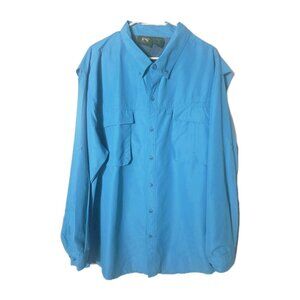 Stillwater Supply Co Blue Vented Fishing Shirt Long Sleeve Outdoor XL.  HL471
